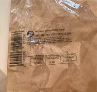 Miche du vendangeur