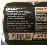 Bloc de foie gras de canard 30% de morceaux FEYEL