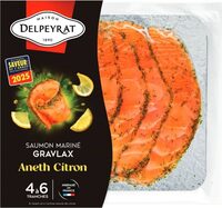 Saumon Mariné Gravlax Aneth Citron