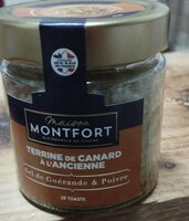 Terrine de canard a l'ancienne sel de Guérande et pouvre