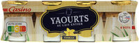 Yaourts au lait entier Vanille