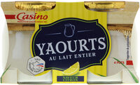 Yaourts au lait entier 4 saveur Citron