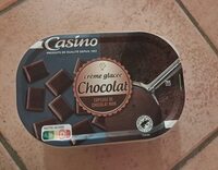 Crème glacée chocolat
copeaux de chocolat noir