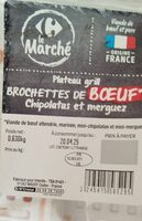Brochettes de bœuf & mini saucisses, spécial barbecue