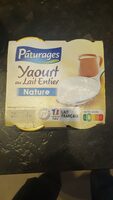 YAOURT AU LAIT ENTIER POT VERRE 4X125G - nature