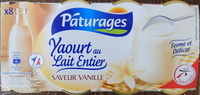 Yaourt au Lait Entier - Saveur Vanille (x 8)