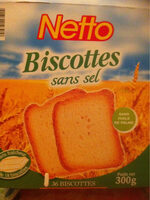 Biscottes sans sel x36