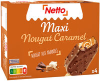 Maxibat gourmand caramel - nougat (G) enrobage chocolat au lait - nougat amandes x4 - 100mL
