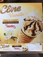 Cône vanille (G) nougatine x6 - 120mL
