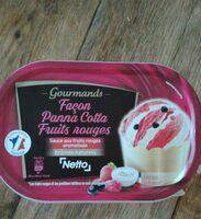 Glace  façon Panna Cotta fruits rouges