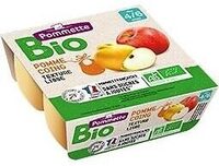 Quadrette pomme coing BIO- 4/6 mois 4x100g