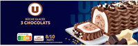 Bûche glacée aux 3 chocolats, 507g - 6/8 parts