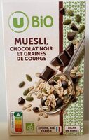 Céréales Muesli floconneux chocolat noir et graines de courge 375g