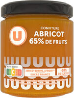 Confiture abricot 65% de fruits, 320g