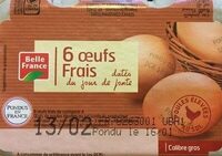 Oeufs frais calibres gros