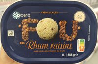 Crème glacée Rhum raisins