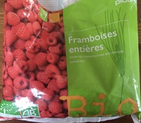 Framboises entières