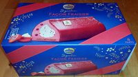 Façon fraisier - sorbet et sauce fraise intense