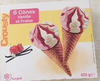 Glace vanille fraise