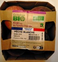 Pêches blanches bio