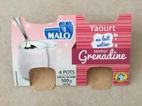 Yaourt au Lait Entier Saveur Grenadine