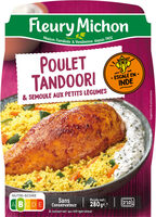 Le Poulet tandoori semoule aux petits légumes