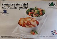 Émincés de filet de poulet grillé