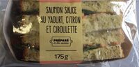 Saumon sauce au yaourt citron et ciboulette