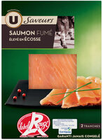 Saumon fumé d'Ecosse, Label Rouge, 2 tranches - 80g