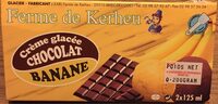 Crème glacée chocolat banane