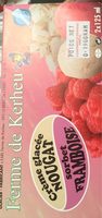 Creme glacee nougat sorbet framboise