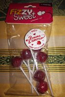 Sucette pomme d'amour fizzy