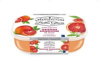Sorbet plein fuit orange sanguine de Sicile