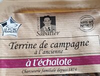 Terrine de campagne à l'ancienne à l'échalote