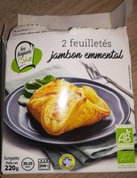 2 feuilletés jambon emmental