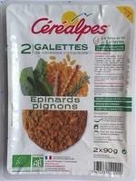 Galettes épinards-pignons