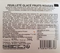 Feuilleté glacé fruits rouges