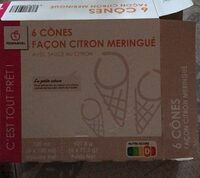 Cônes facon citron meringué
