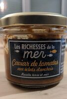 Caviar de tomates aux éclats d'anchois