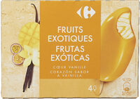 Exotic fruits fruits exotiques, coeur vanille
