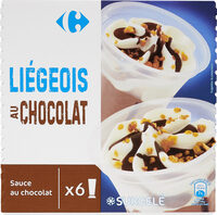 Chocolat liégeois sauce au chocolat
