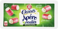 Roulés de jambon fumé ail et fines herbes