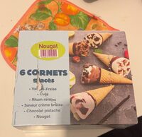 6 cornet glacés