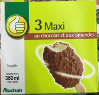 3 maxi au chocolat et aux amandes