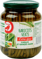 Haricots verts extra-fins cueillis et rangés main
