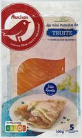 Les mini tranches de Truite, fumée au bois de hêtre