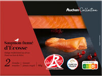 saumon fumé d'Ecosse - salage traditionnel au sel sec- fumé au bois de hêtre – Label Rouge