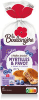 Muffins brioches myrtille pavot 210g