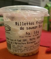 Rillettes fraîches de saumon bio