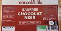 Gaufres chocolat noir